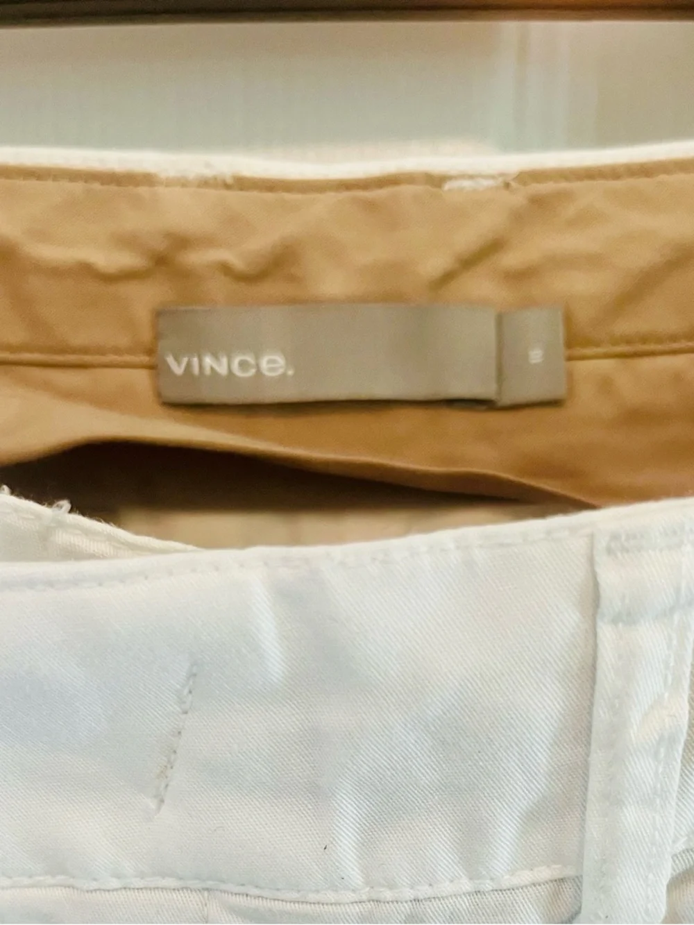 Vince White Cropped Straight-Leg Jeans - Picture 3 of 5
